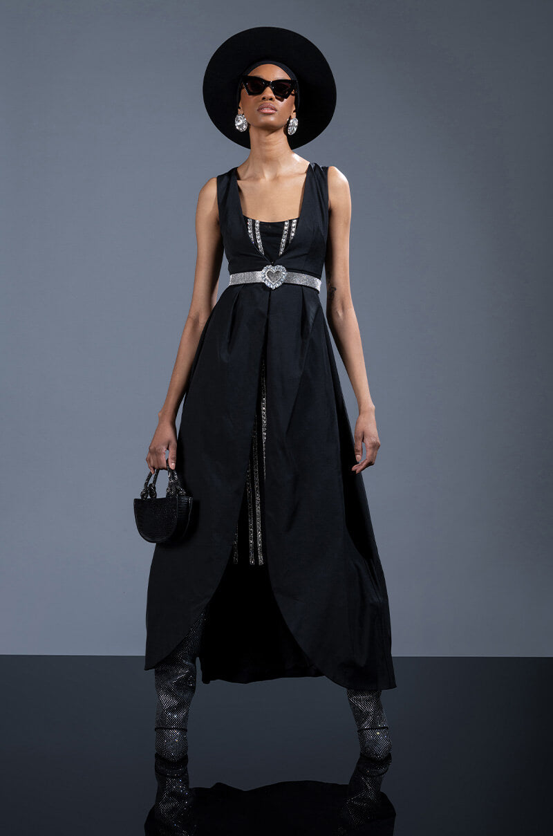 DOWN TO BUSINESS MAXI TRENCH VEST