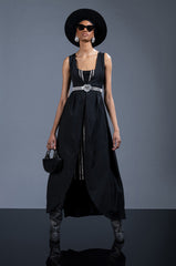 DOWN TO BUSINESS MAXI TRENCH VEST