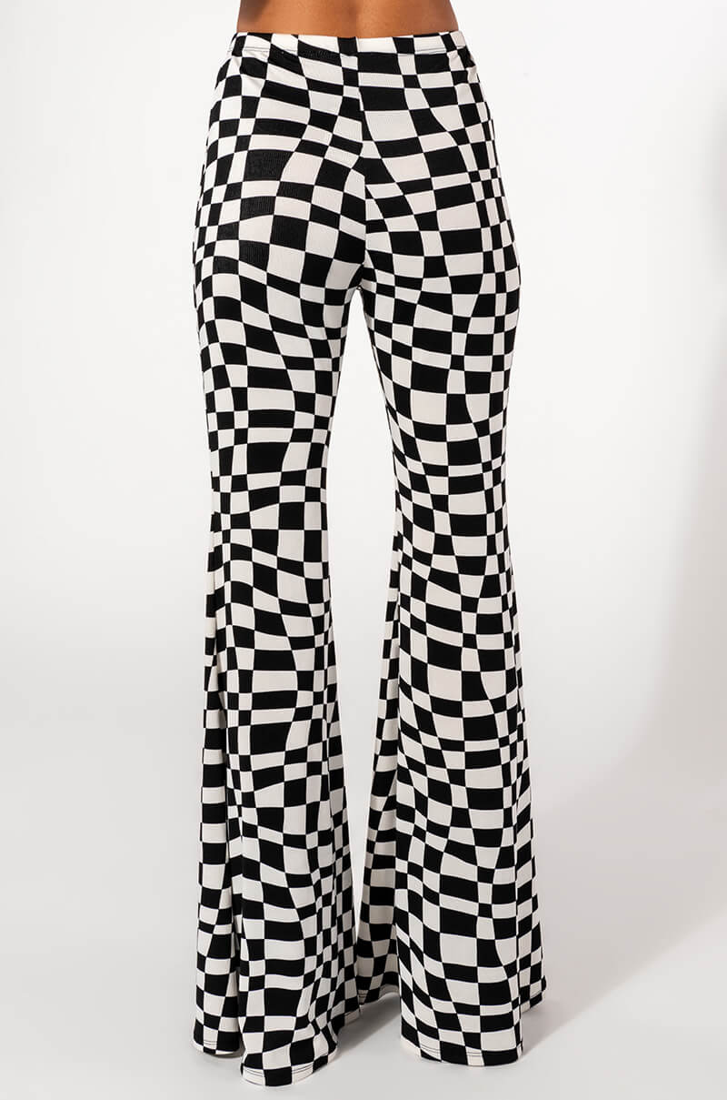 DOWN TO BUSINESS MESH FLARE PANT