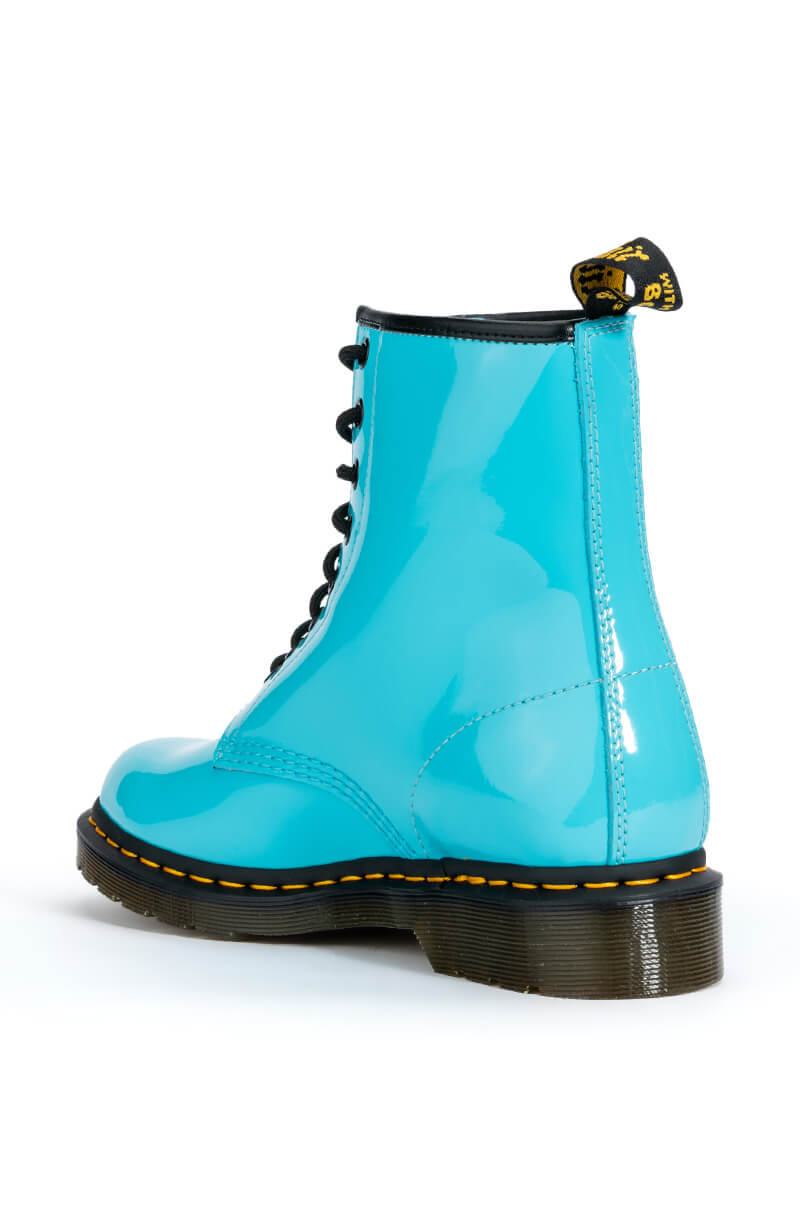 DR. MARTENS 1460 W PATENT LAMPER BOOTS
