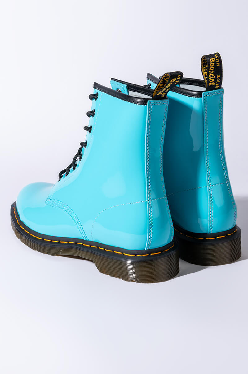 DR. MARTENS 1460 W PATENT LAMPER BOOTS