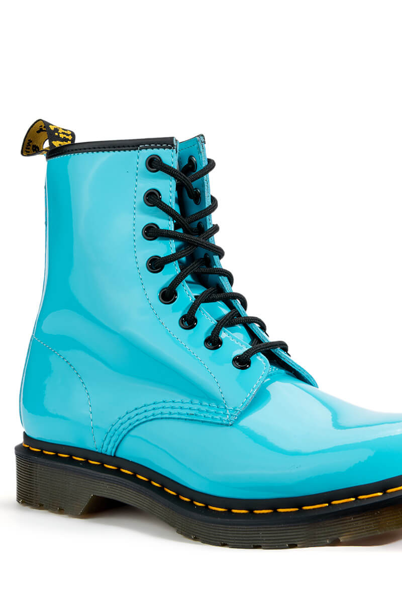 DR. MARTENS 1460 W PATENT LAMPER BOOTS
