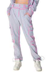DRAWN IN ADJUSTABLE DRAWCORD WIDE LEG PANT