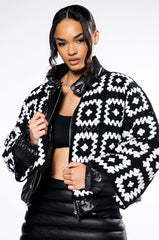 DREAMY HAND KNITTED CROCHET PUFFER