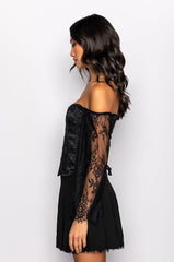DREAMY OFF THE SHOULDER LACE CORSETED BLOUSE