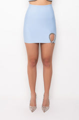 DRESS ME UP BANDAGE RHINESTONE MINI SKIRT