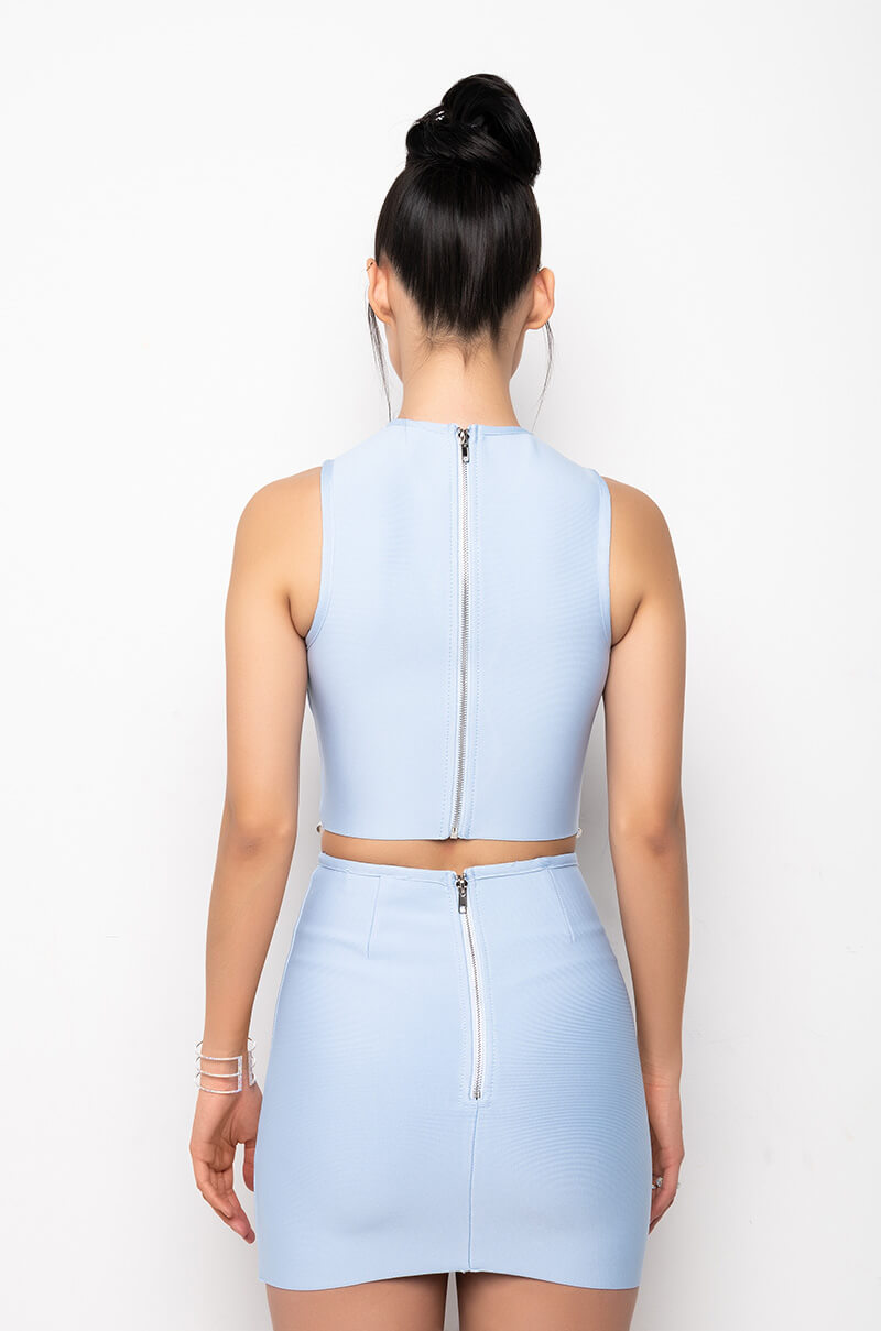 DRESS ME UP BANDAGE RHINESTONE TOP