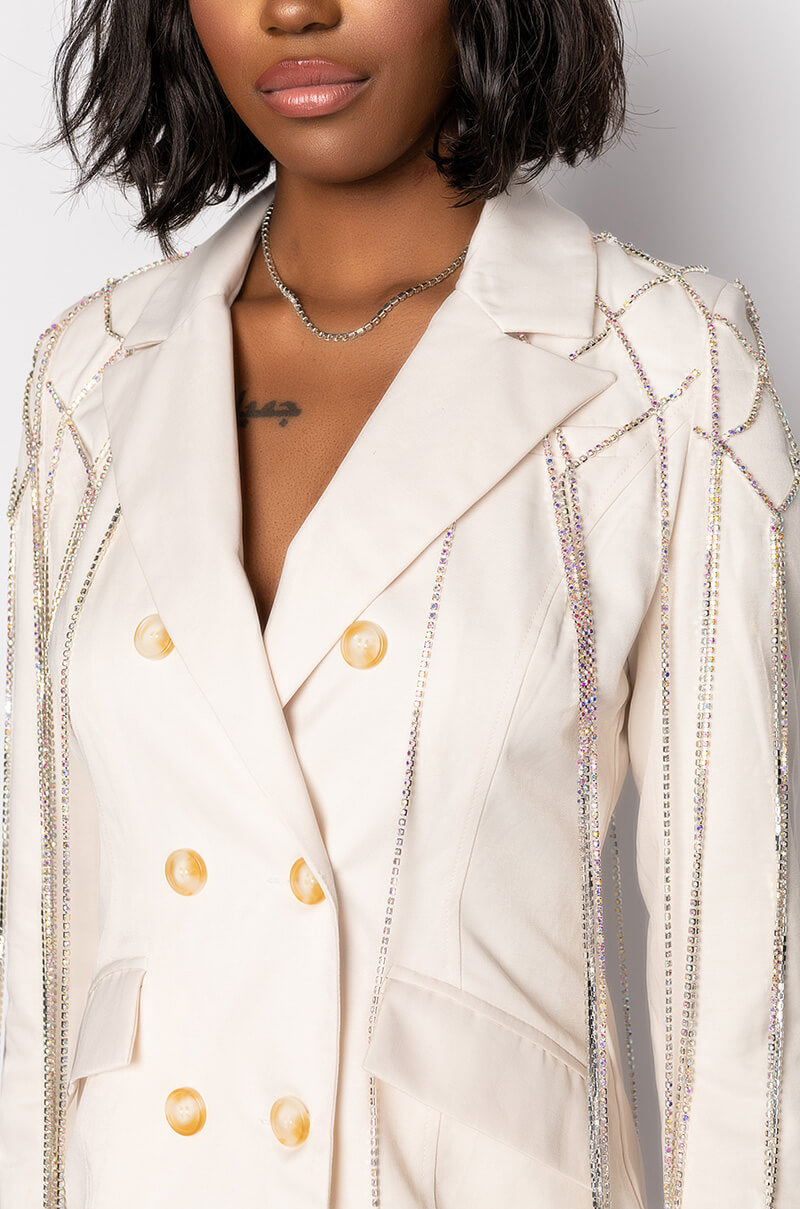 DRIPPING WITH GLITTER SPRING TRENCH