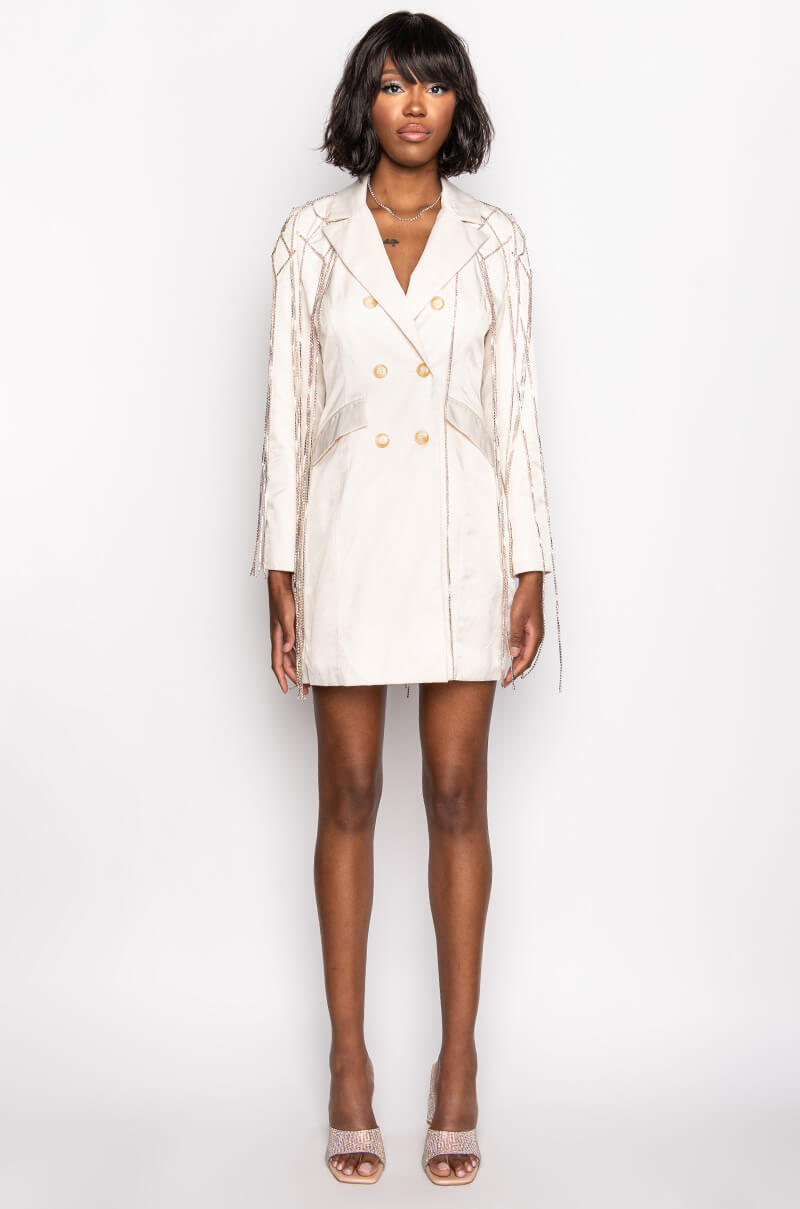 DRIPPING WITH GLITTER SPRING TRENCH