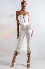 SOPHIE RHINESTONE SATIN BUSTIER
