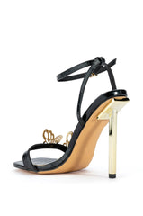 DURATION STILETTO SANDAL IN BLACK