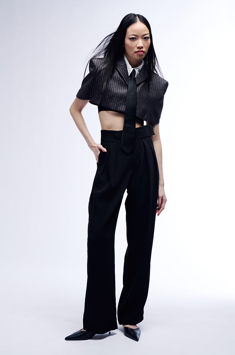 DYLAN HIGH WAISTED WIDE LEG TROUSER