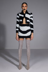 EASY DOES IT LONG SLEEVE BUTTON DOWN SWEATER