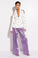 EASY ON ME WHITE HALTER BLAZER