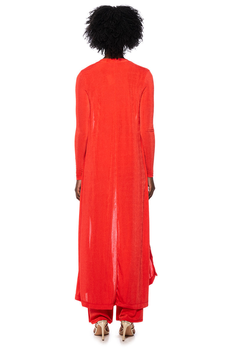 EASY TO WEAR MAXI LONG SLEEVE CARDIGAN