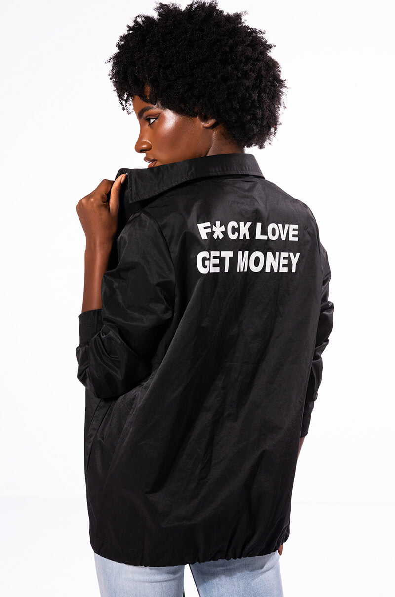 EFF LOVE GET MONEY WINDBREAKER JACKET