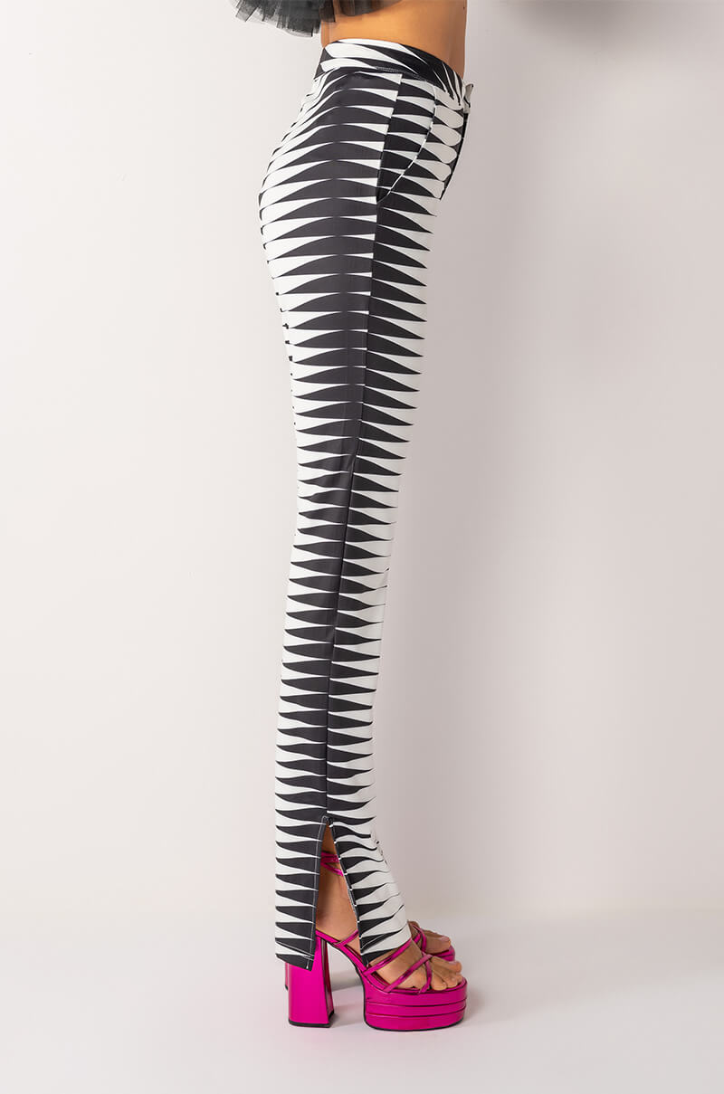 ELECTRIFY HIGH WAISTED FLARED TROUSERS