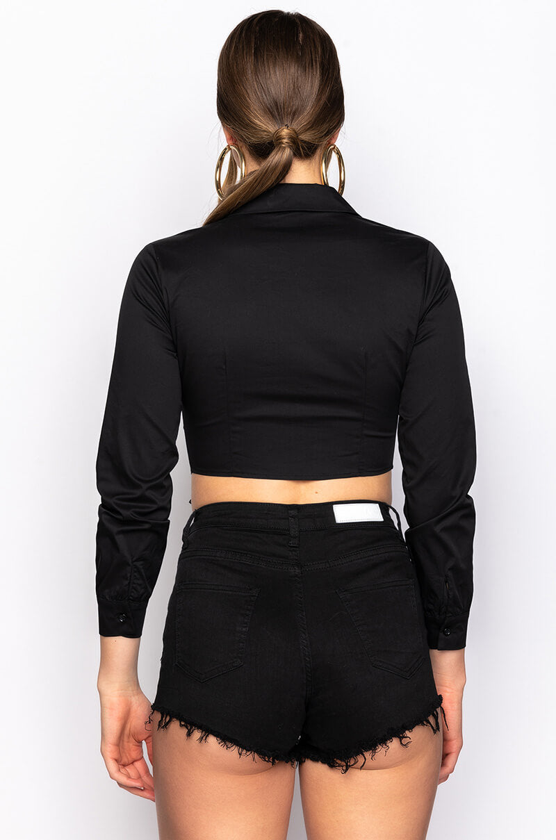ELENA RUCHED PUFF SLEEVE BLOUSE