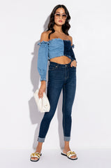 ELITE ONLY MID RISE SKINNY JEANS