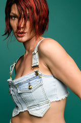 ELIZA DENIM CORSET TOP