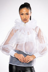 ELIZA MULTI WEAR SHEER BLOUSE