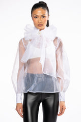 ELIZA MULTI WEAR SHEER BLOUSE