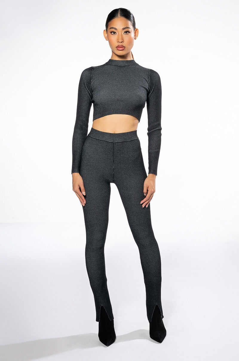 ELLA LONG SLEEVE CROPPED SWEATER