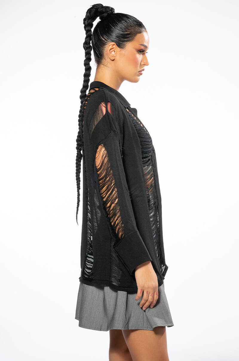 EMERSON KNITTED BUTTON DOWN TOP