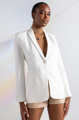 EMPIRE STATE OF MIND WHITE SUMMER BLAZER