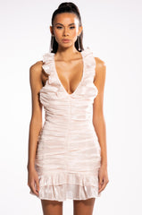 EMPRESS OF LOVE HALTER MINI DRESS