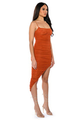 ENTERTAIN YOU RUCHED MAXI DRESS
