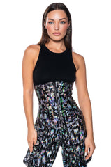 ENVISION ME CORSET TOP IN BLACK