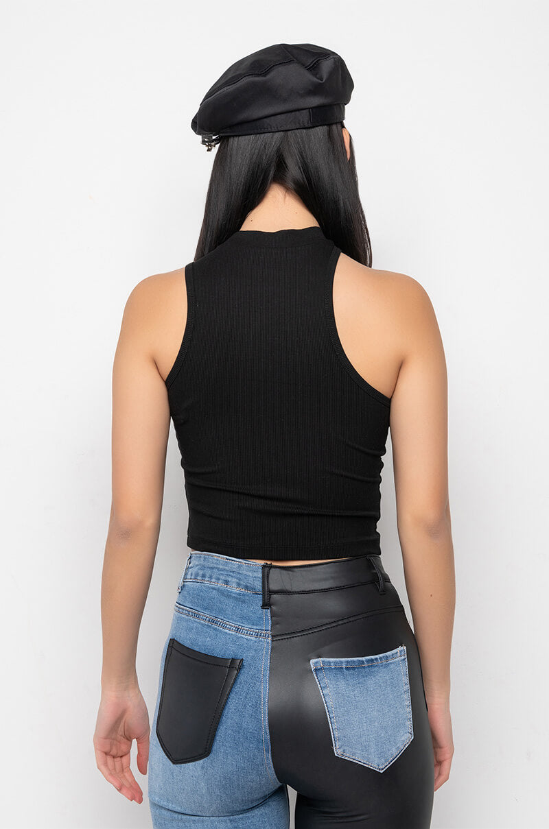 EOS CUTOUT RIBBED TANK