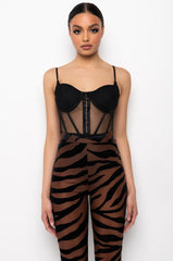 ESME MESH CORSET BODYSUIT