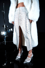 ESME SILVER METALLIC SKIRT