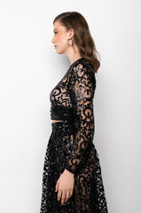 ESTELLE SEQUIN BLOUSE