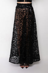 ESTELLE SEQUIN MAXI SKIRT