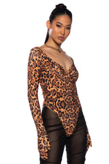 EVENING DRAMA BODYSUIT WITH GLOVES
