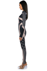 EVERY EVENT PATTERNED CATSUIT