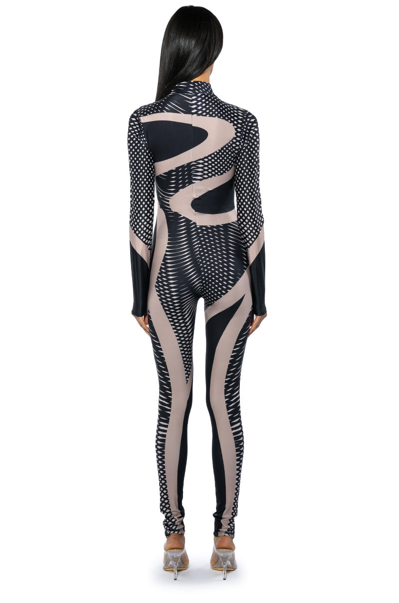EVERY EVENT PATTERNED CATSUIT