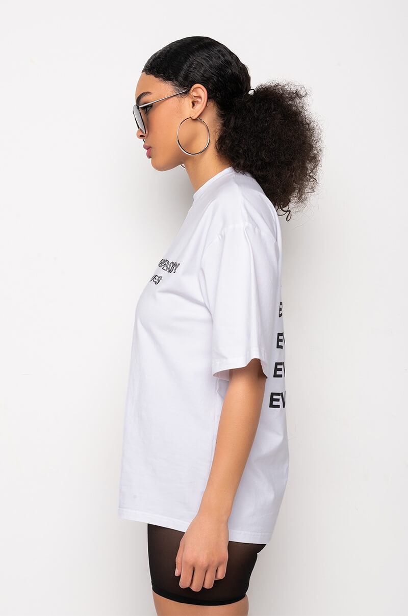 EVERYBODY LIES CREW NECK GRAPHIC TEE