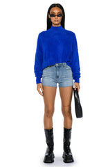 EVERYDAY MID RISE CUT OFF DENIM SHORT