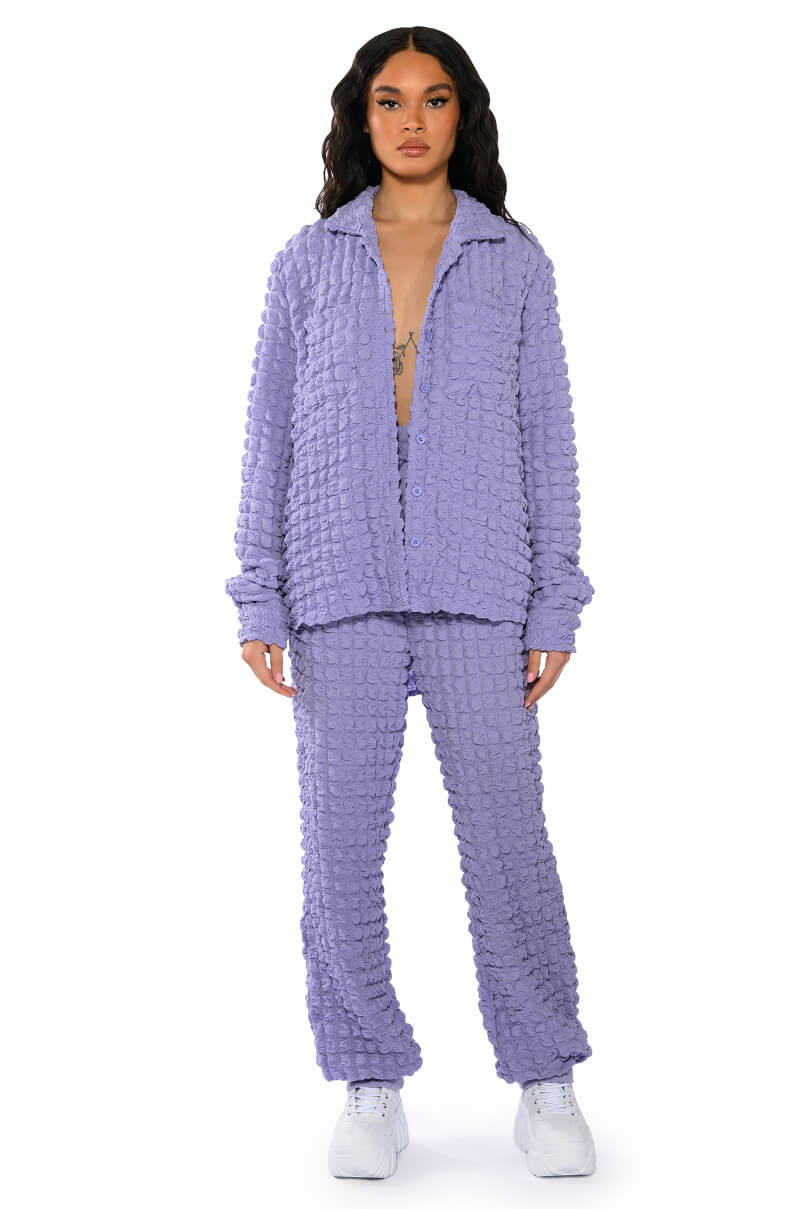 EXISTING LOUDLY TEXTURED BUTTON DOWN TOP