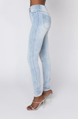 FLEX-FIT HIGH WAISTED SUPER STRETCHY SKINNY JEANS
