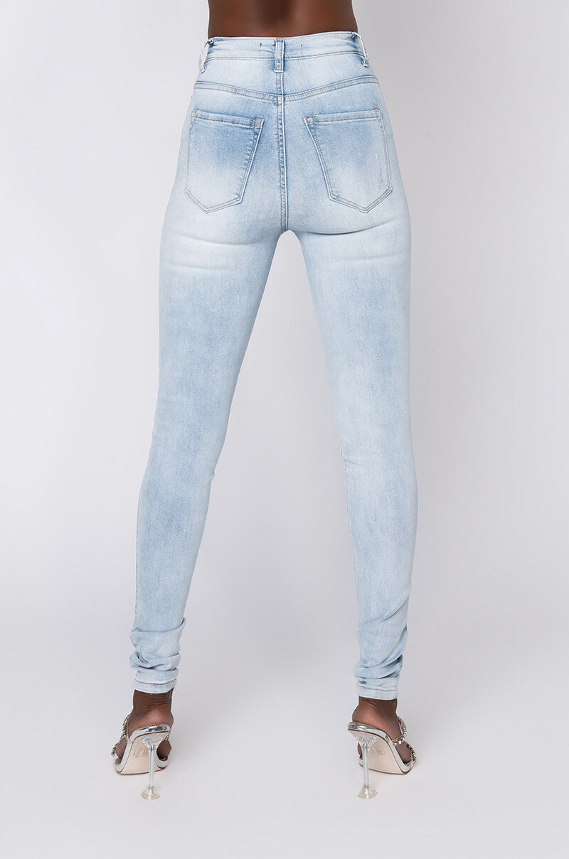 FLEX-FIT HIGH WAISTED SUPER STRETCHY SKINNY JEANS