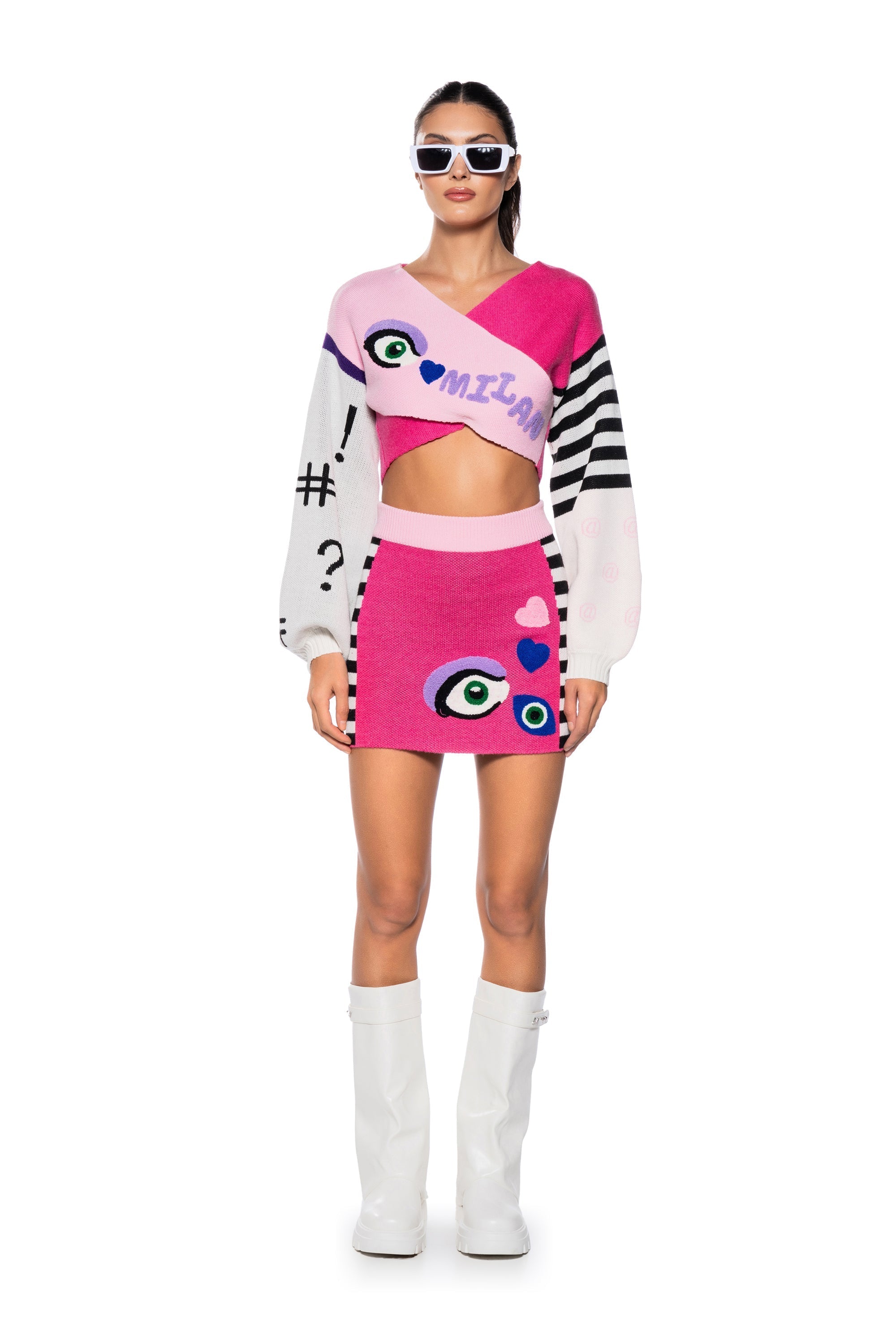 EYE LOVE MILANO SWEATER MINI SKIRT