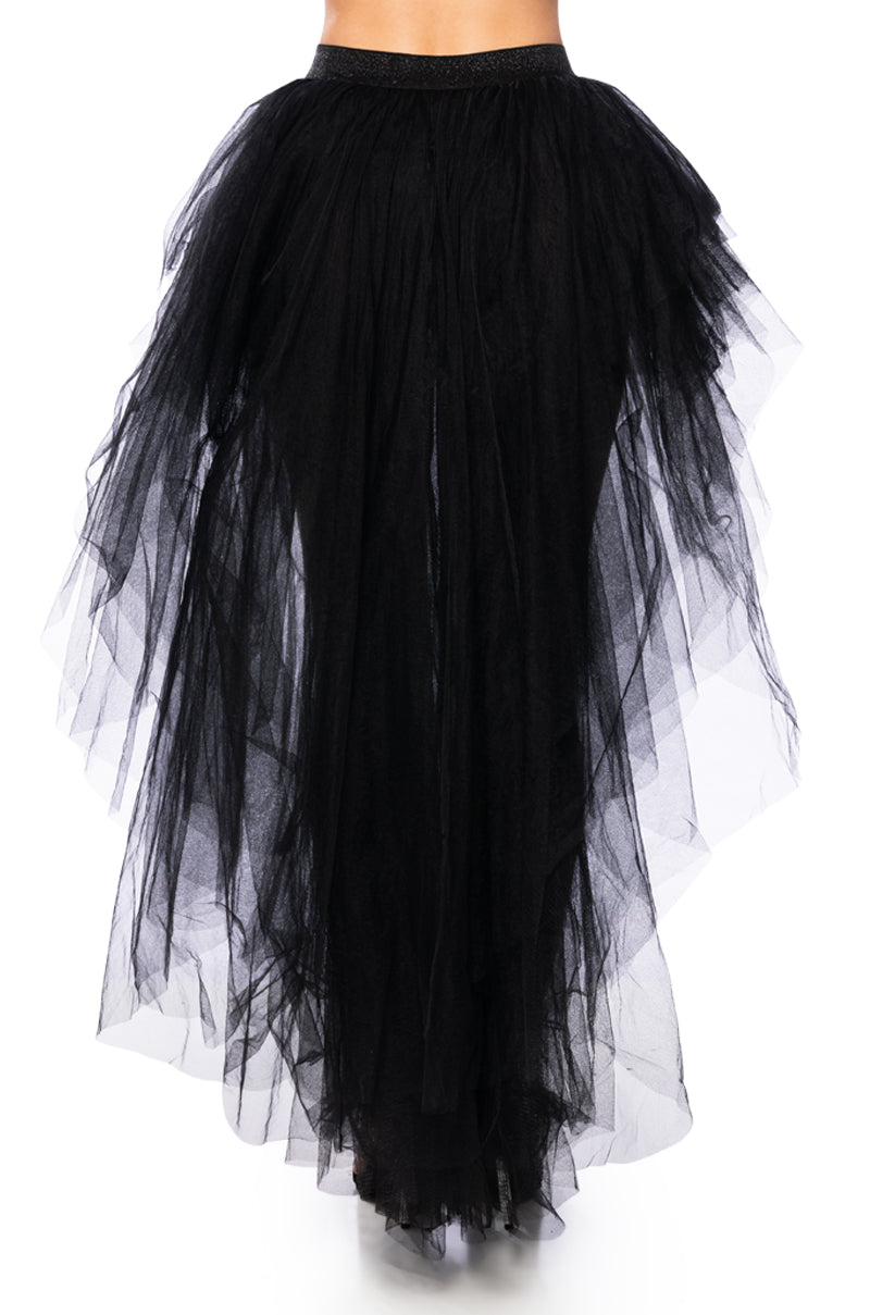 EYES ON THE PRIZE HIGH LOW TULLE SKIRT
