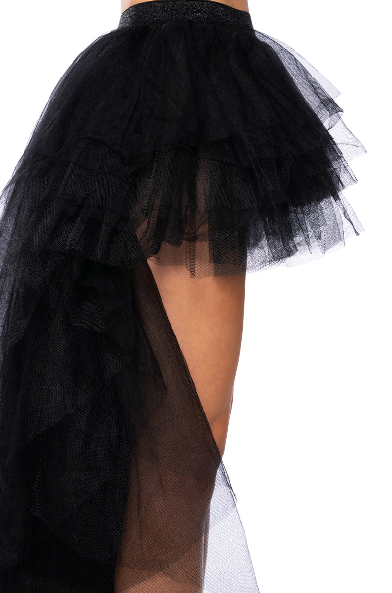 EYES ON THE PRIZE HIGH LOW TULLE SKIRT