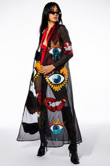 EYES WIDE SHUT SEQUIN MESH LEGGING