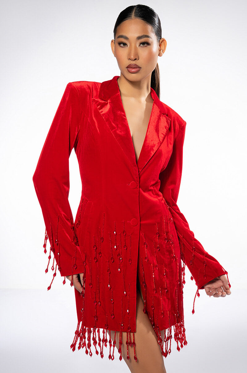 FA LA FABULOUS VELVET BLAZER